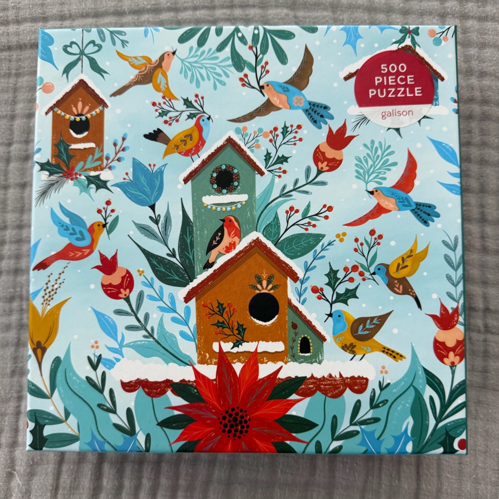Galison Winter Perch Puzzle
